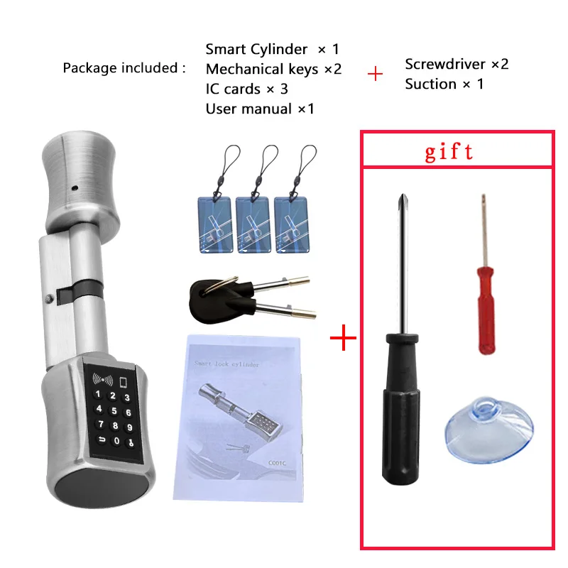 DIY Smart Cylinder Door Lock – Keyless WiFi Electronic Replacement Lock with Double Security Design - Image 4