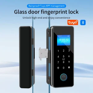 Outdoor Waterproof Smart Fingerprint Door Lock – Keypad Digital Entry Lock for Steel and Wooden Doors