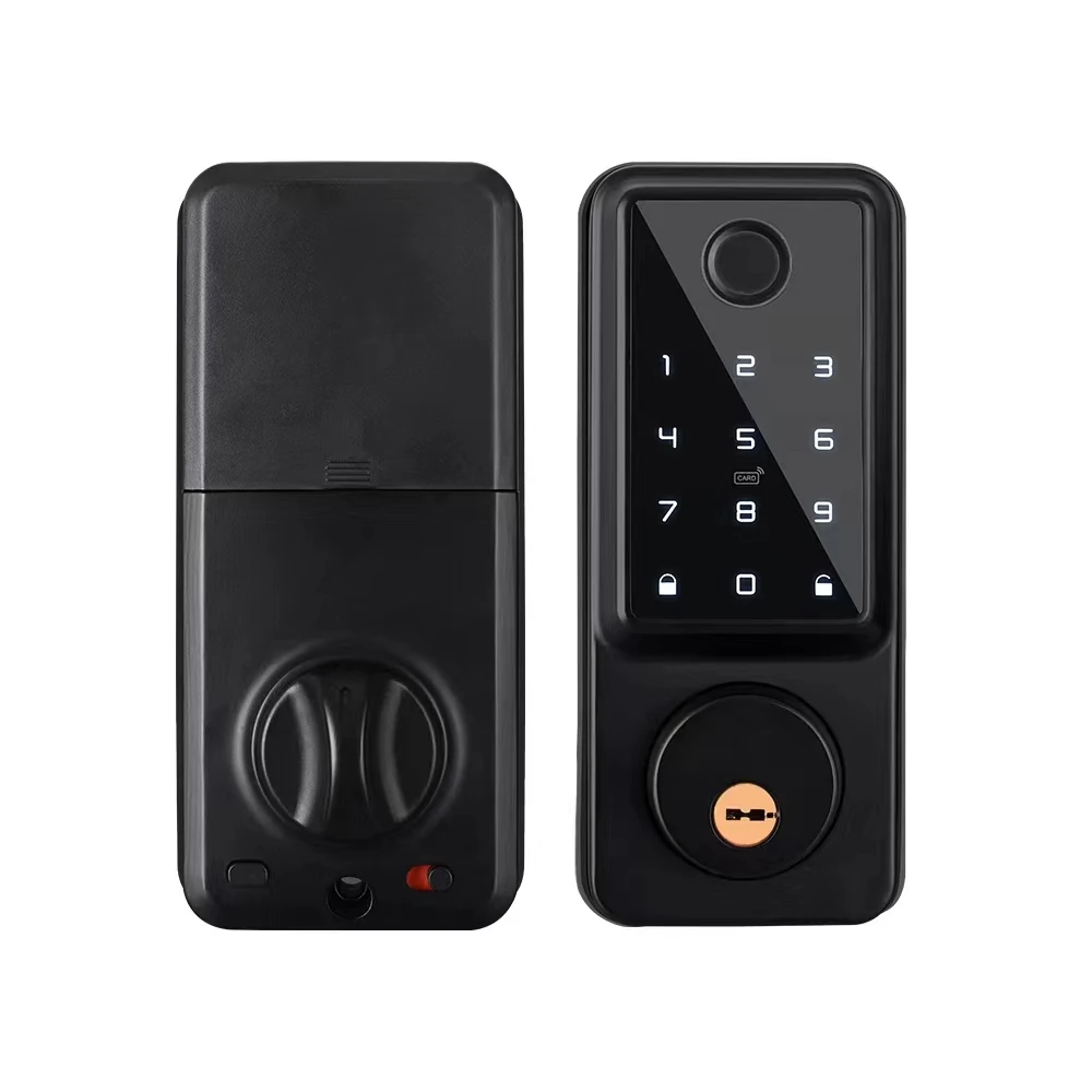 Waterproof Smart Deadbolt Lock – WiFi Bluetooth Biometric Fingerprint Keypad Entry Lock for Home and Apartment - Image 5