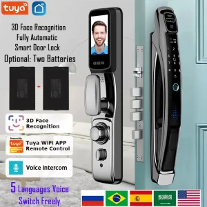 Face Recognition Smart Door Lock – Video Door Lock with Camera, Voice Intercom, and Automatic Unlocking