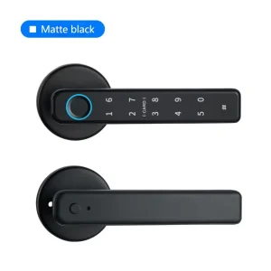 Fingerprint Smart Door Lock – Keyless Entry Bluetooth Digital Lock for Wood or Metal Door Security
