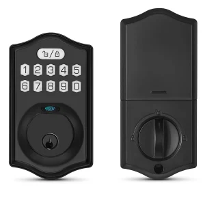 Smart Keyless Deadbolt Lock – Electronic Fingerprint Door Lock with Keypad for Home Entry and Security